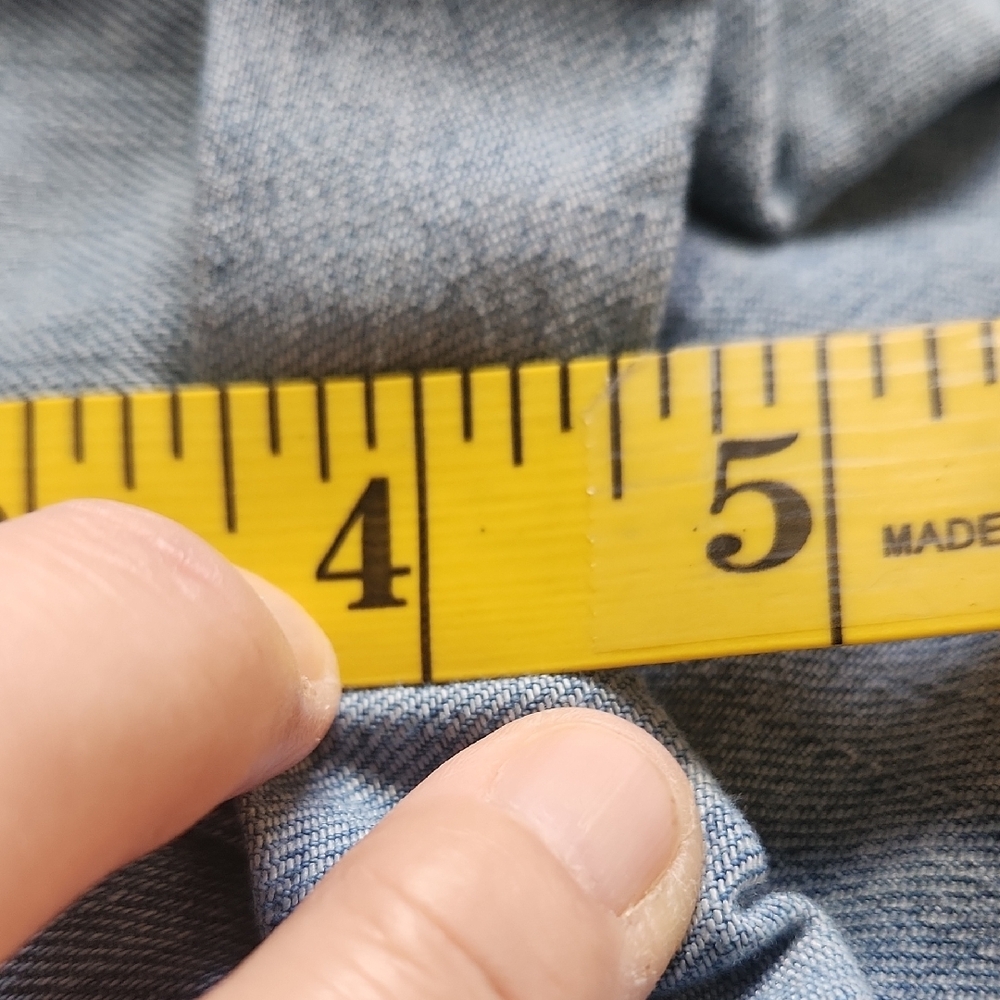 Signature by Levi Strauss Light Blue, Cuffed Hem, Jean Shorts - Picture 5 of 8